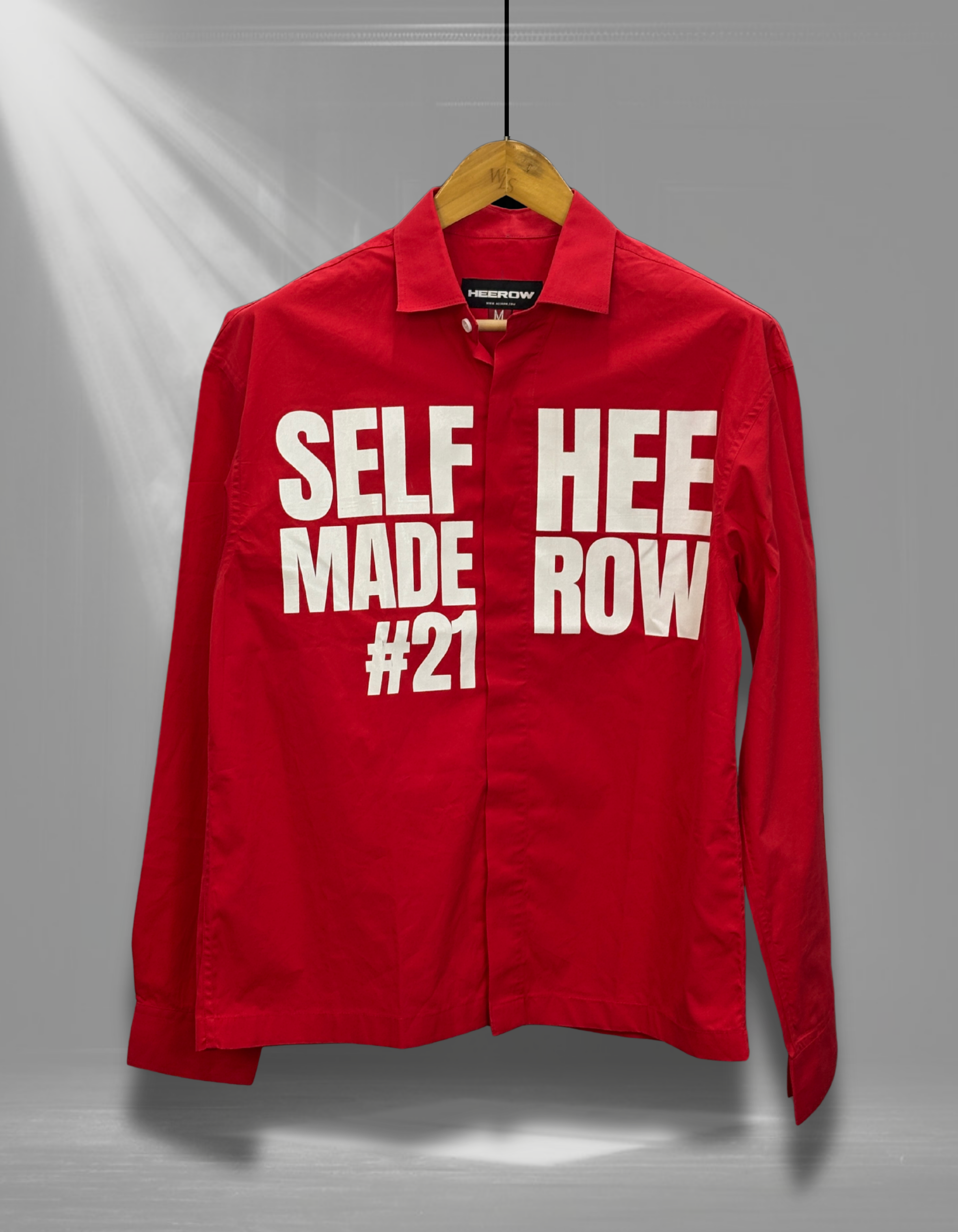 RED SELF MADE (UNISEX ) OVERSIZED SHIRT