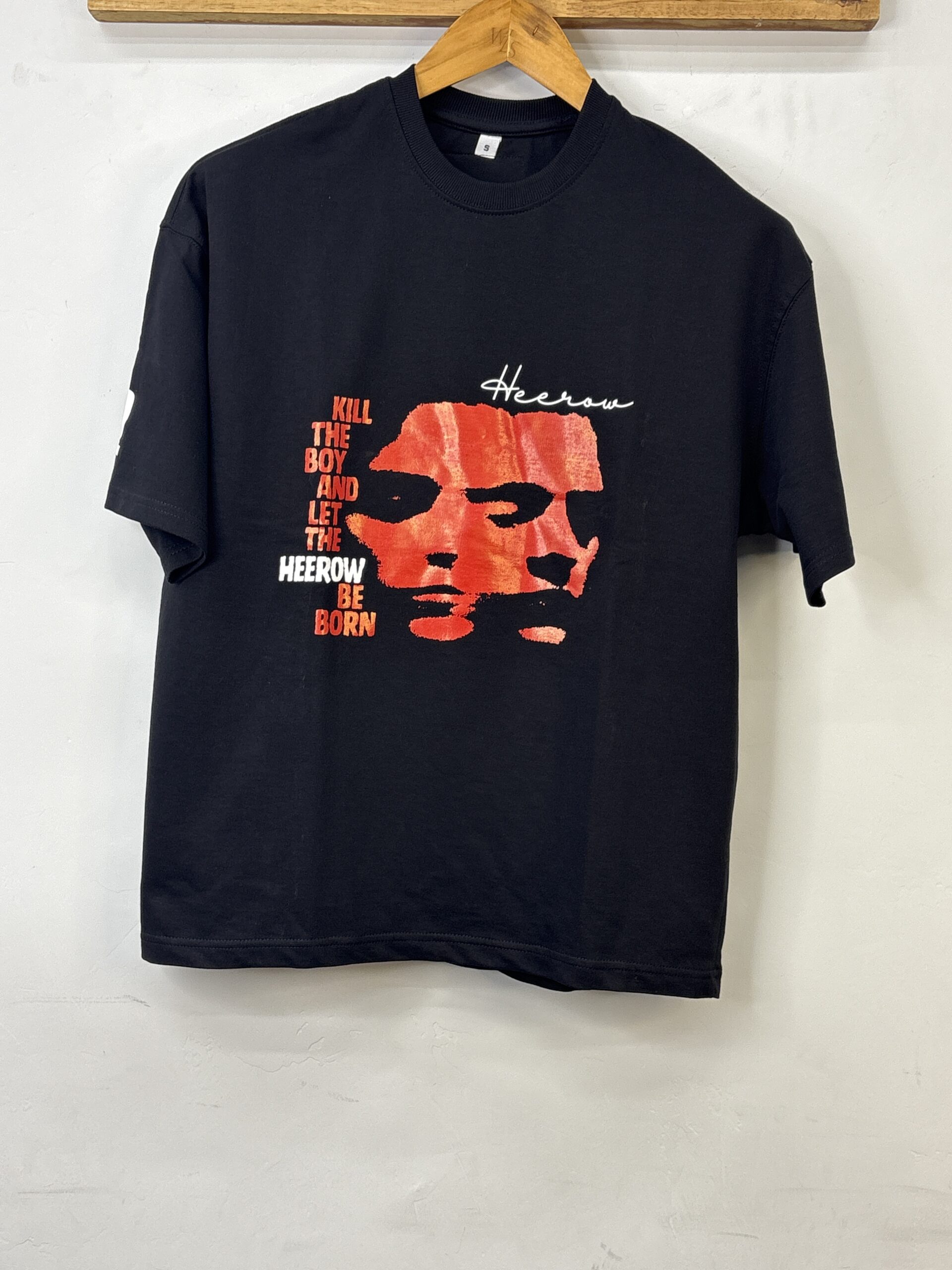 REBIRTH- BLACK OVERSIZED TEE